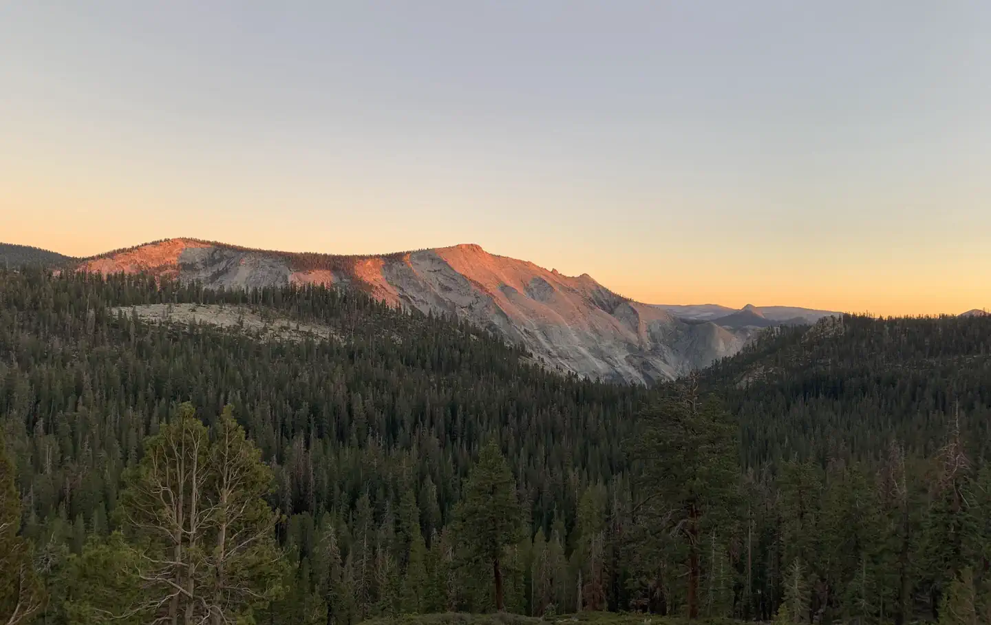 Tuolumne Meadows Campground — Clouds Rest sunset