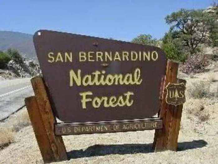 Marion Mountain — San Bernardino National Forest Sign