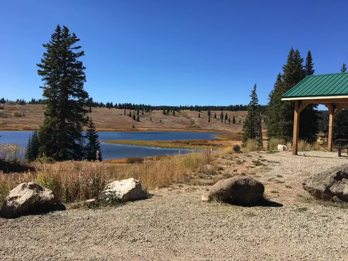 Dumont Campground — Dumont Lake is a short walk or drive from Dumont Campground