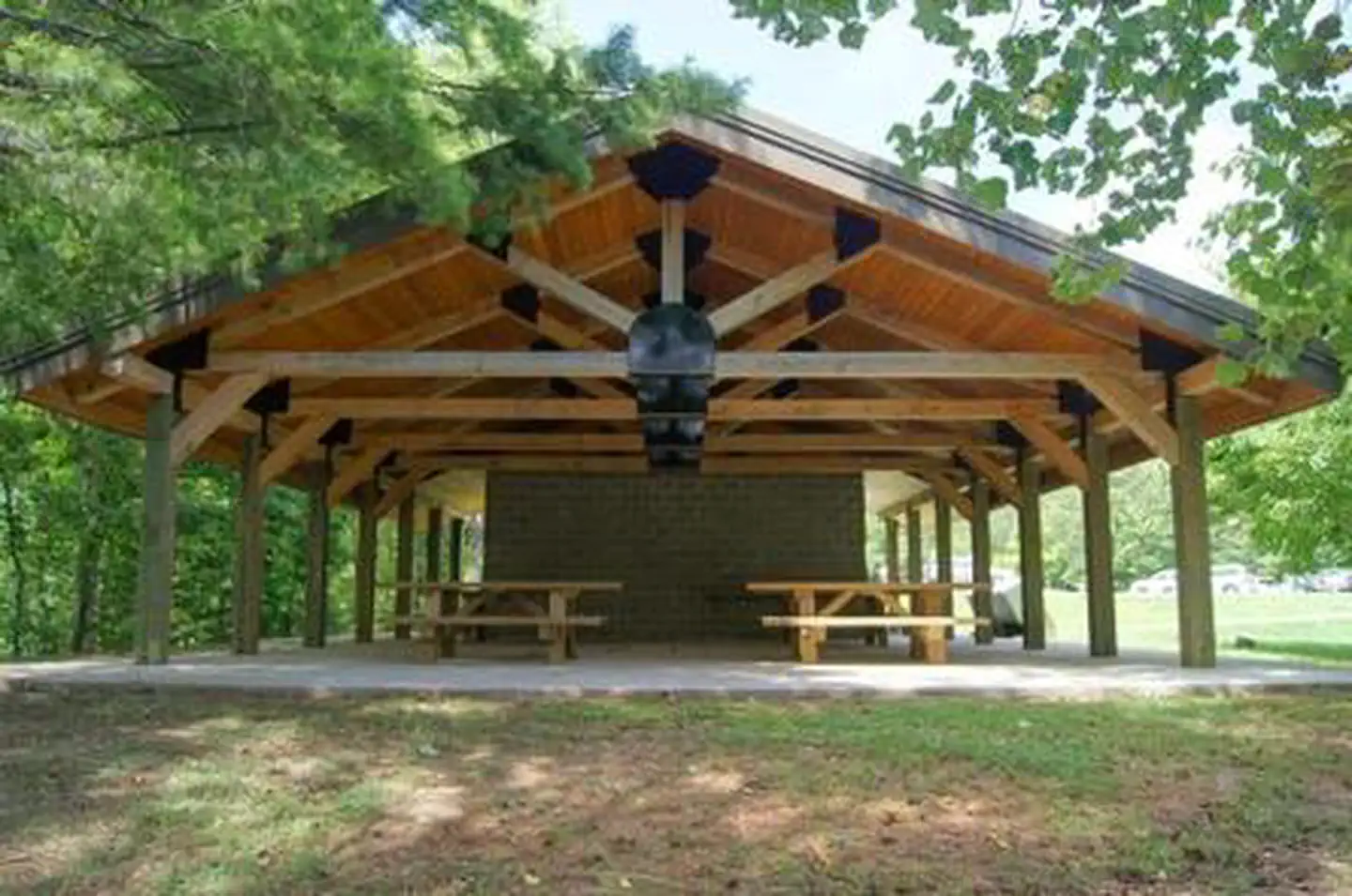 Indian Boundary — Picnic pavilion at day use area