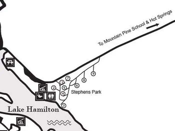Stephens Park Campground — Stephens Park Campground Area Map