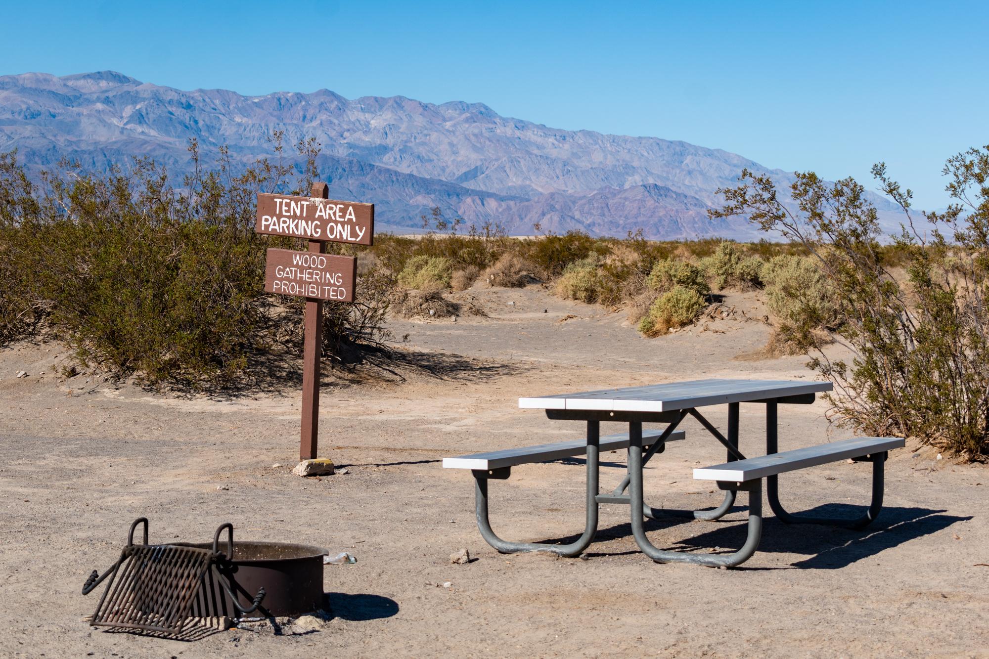 Stovepipe Wells Campground — Stovepipe Tent Area