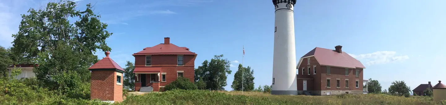 Hurricane River Campground — The Au Sable Light Station accessible from the Hurricane River Campground.
