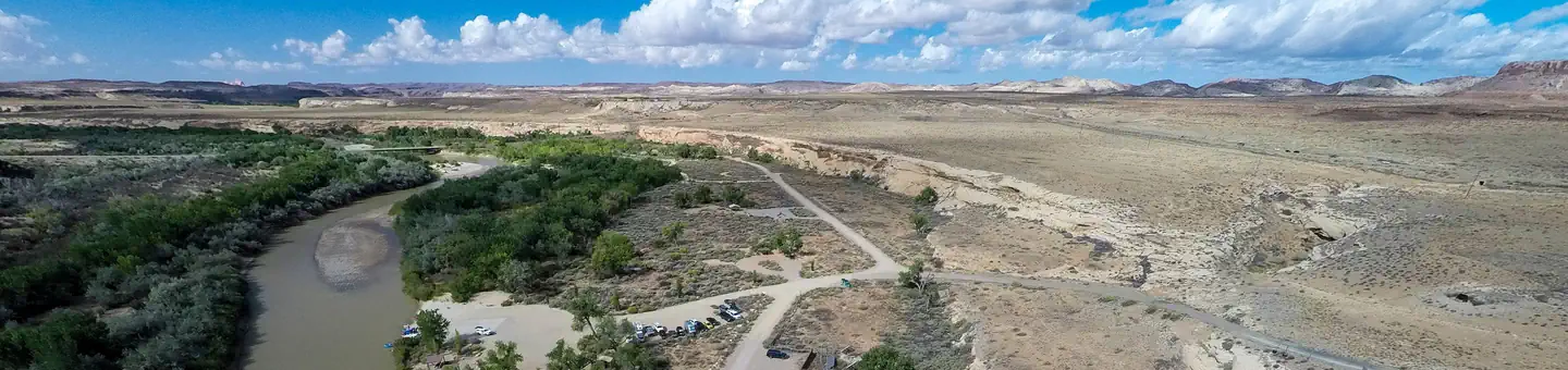 Sand Island BLM Campground Group sites Boat Launch