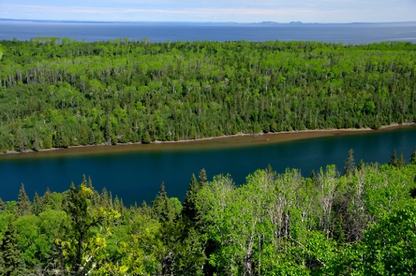 Duncan Narrows Campground — Aerial View of Duncan Bay Narrows