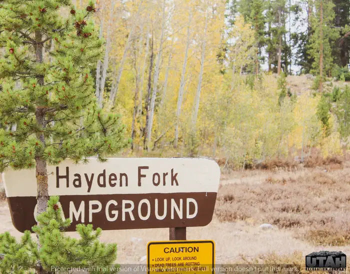 Hayden Fork Campground β Hayden Fork Campground sign