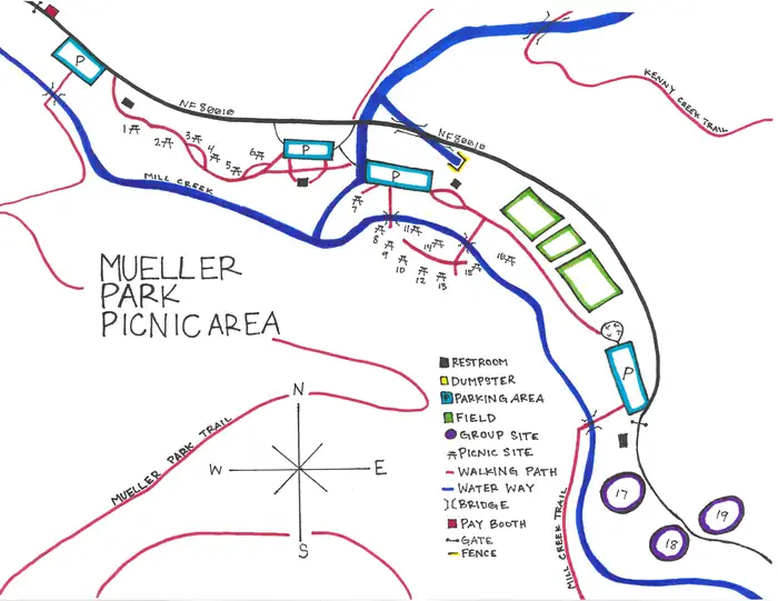 Mueller Park Group Picnic — Campground Map