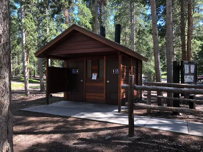 Chambers Lake Campground — CHAMBERS LAKE Bathroom