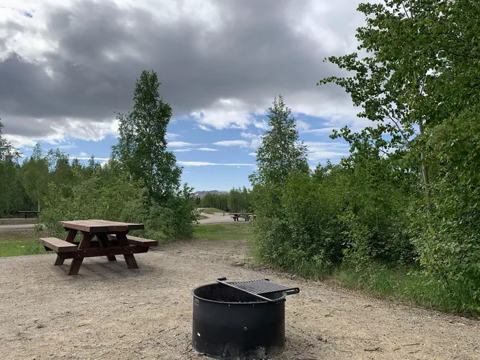 Arctic Circle Campground — Campsite at the Arctic Circle