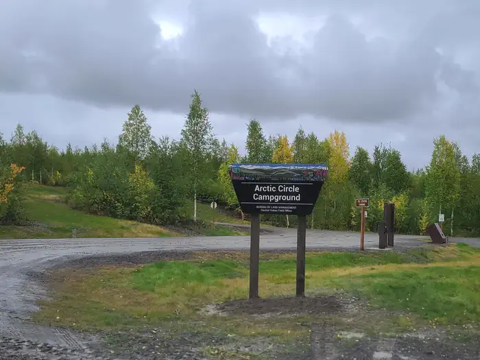 Arctic Circle Campground — Campground Portal Sign