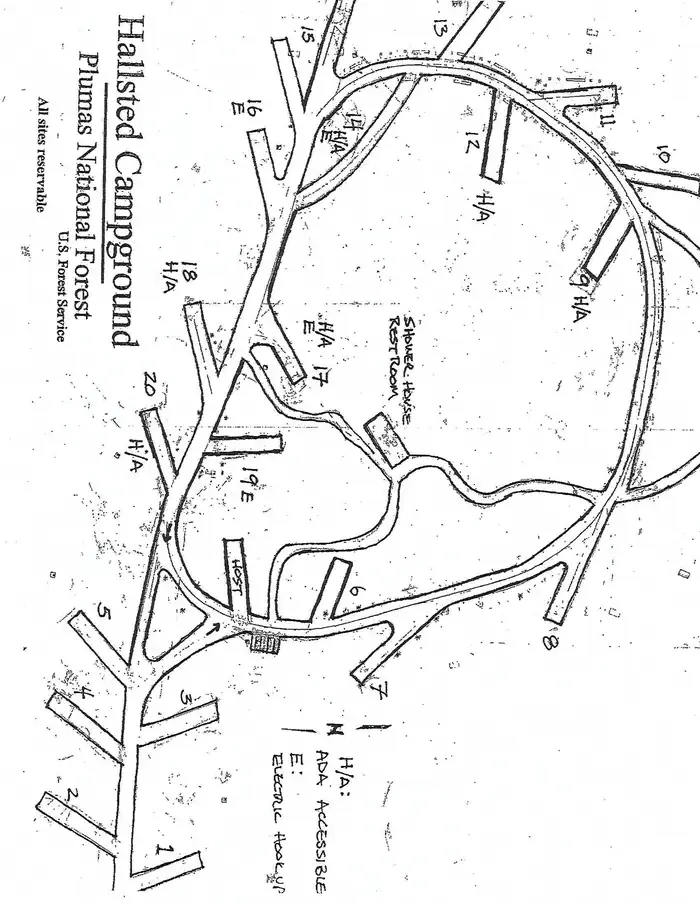 Hallsted — Map of Hallsted Campground