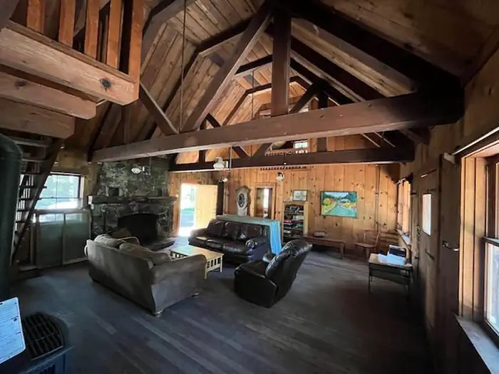 Harvey West Cabin — Main Room
