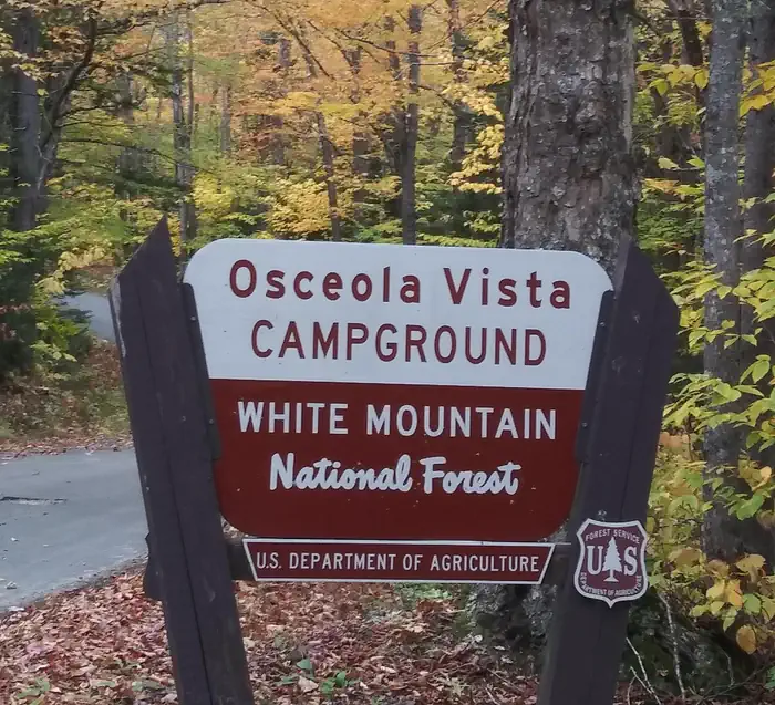 Osceola Vista Campground — OCEOLA VISTA SIGN