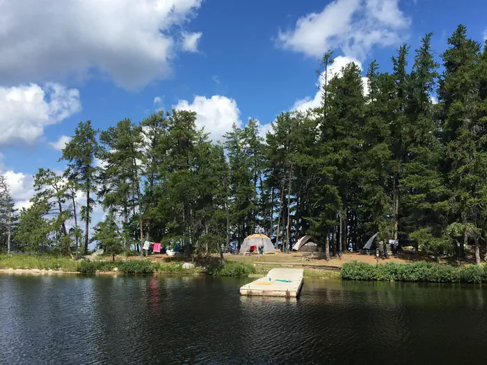 Voyageurs National Park Campsites — Campsite on Rainy Lake