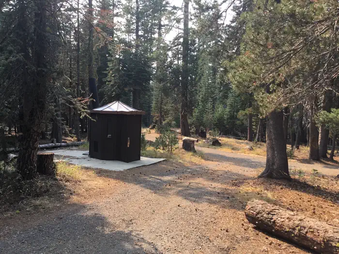Lake Alpine Campground — Vault toilet