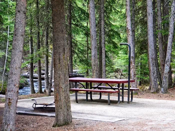 Middle Fork — Middle Fork Campsite with Creek