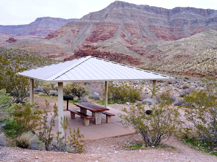Virgin River Gorge — Sheltered Site with the Paiute Mountains