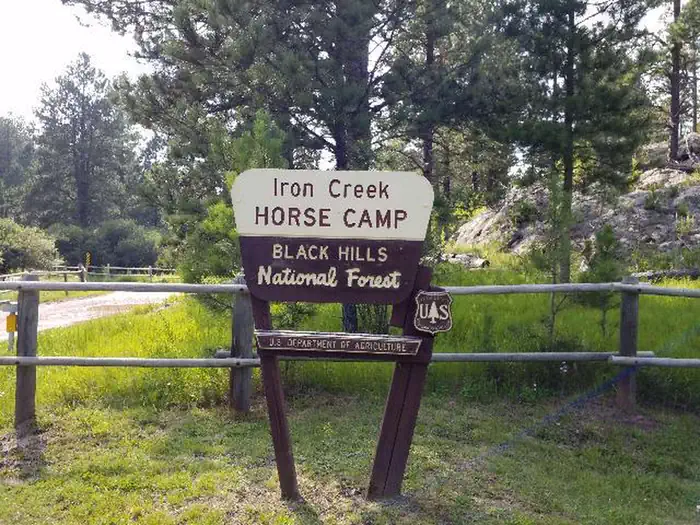 Iron Creek Horse Camp — Sign