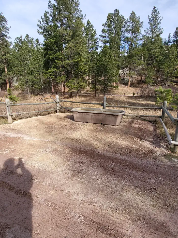 Iron Creek Horse Camp — Horse Water Trough