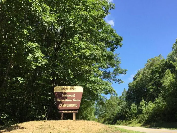 Tracy Ridge — Tracy Ridge Recreation Area Entrance Sign