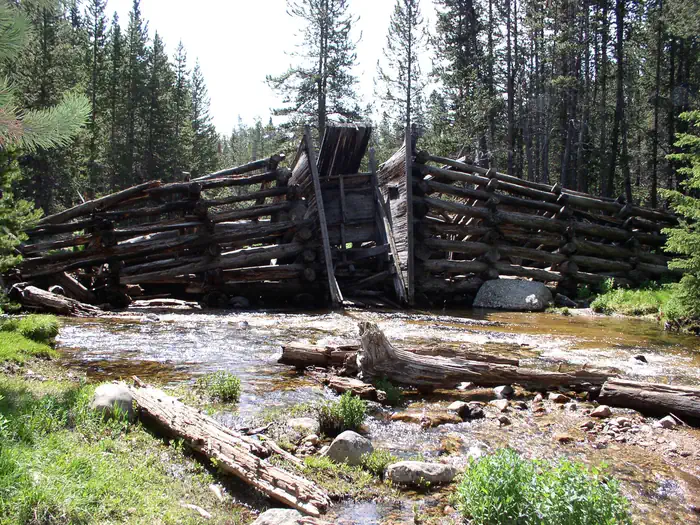 Tie Flume — The flume at Tie Flume Campground
