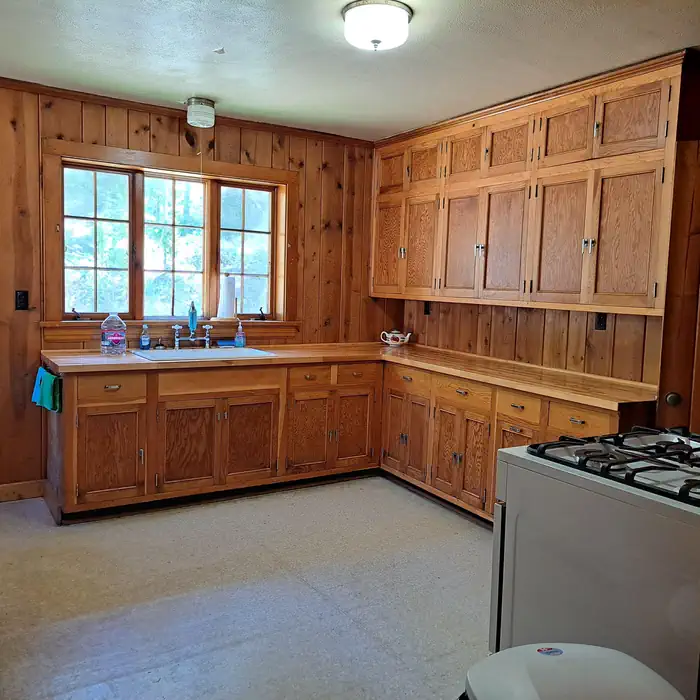 La Prele Guard Station — Kitchen from Living Room