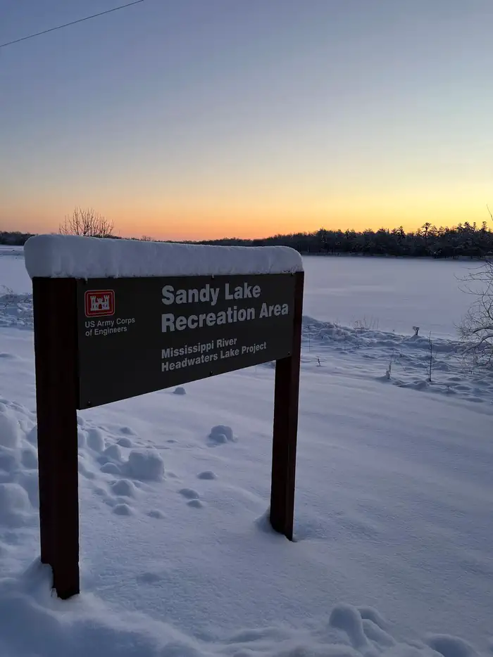 Sandy Lake — Winter Sunrise at Sandy Lake