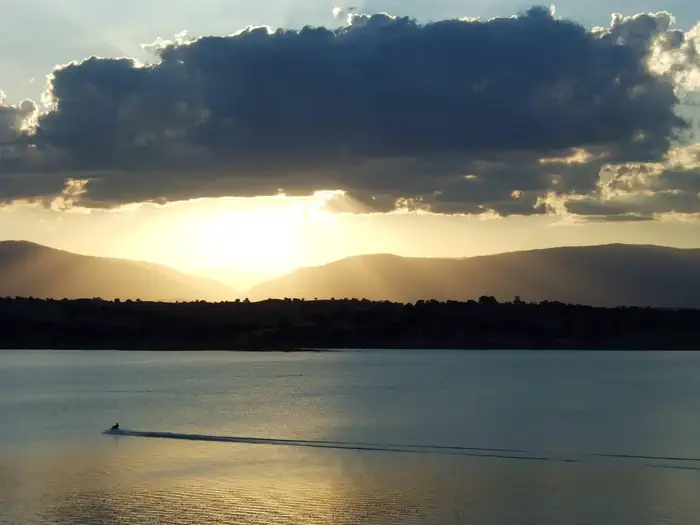 Buckhorn Recreation Area — Sunset over the Coast Range as viewed from Buckhorn Recration Area