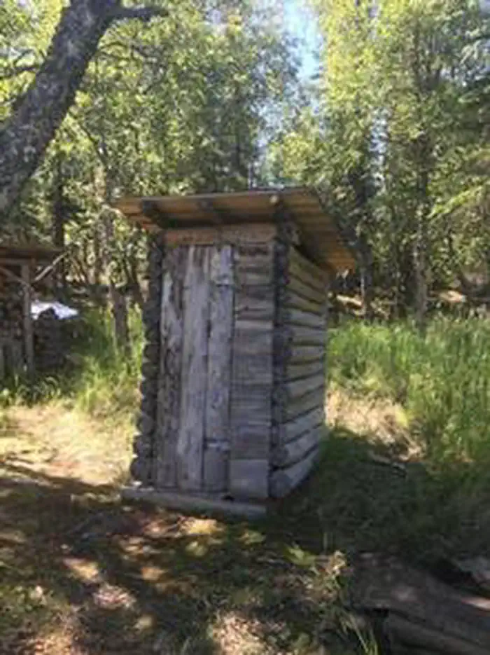 Priest Rock Cabin — The outhouse at Priest Rock Cabin