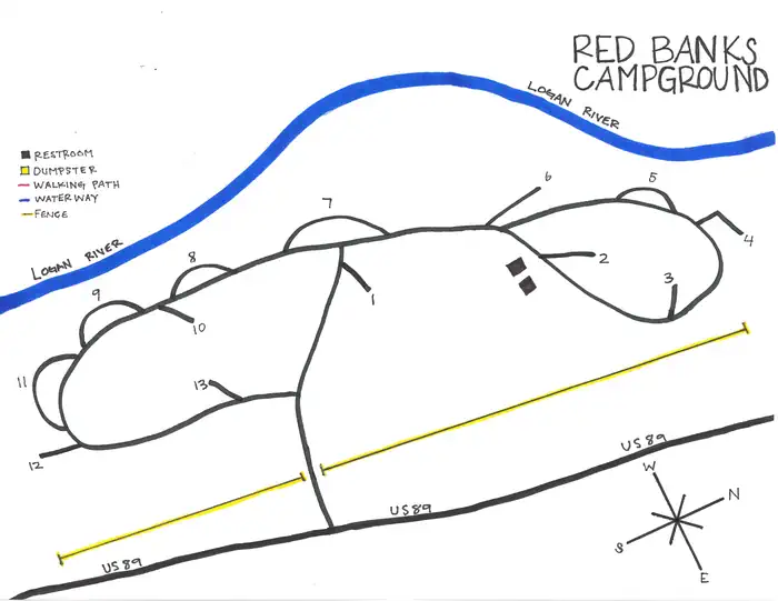 Red Banks Campground — Campground Map