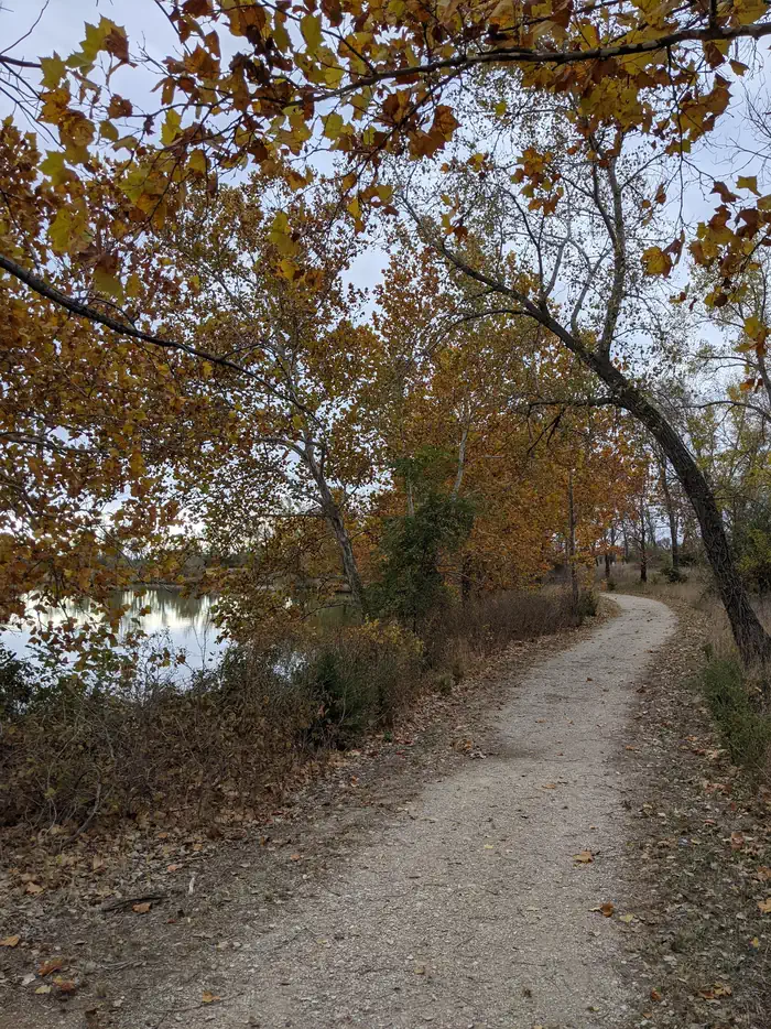 Outlet Park — Looking down the Outlet Park trail