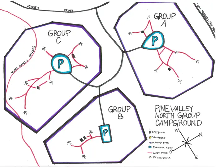 Pine Valley North Wasatch Cach — Campground Map