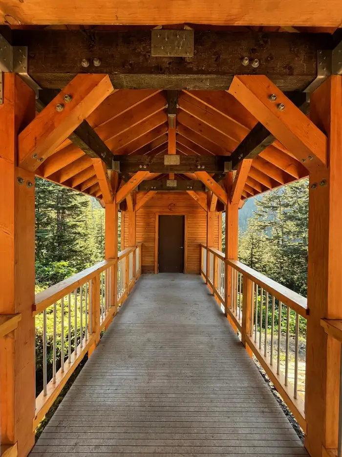 Dan Moller Cabin β Covered Walkway to Outhouse