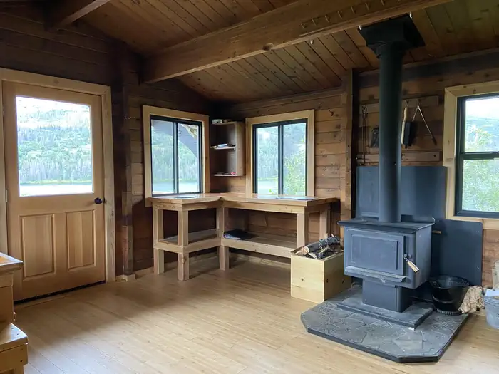 Juneau Lake Cabin — JUNEAU LAKE CABIN interior