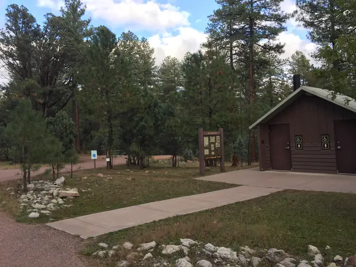 Sharp Creek — Sharp Creek Campground with Restrooms beside each of the Handicap-accessible Sites