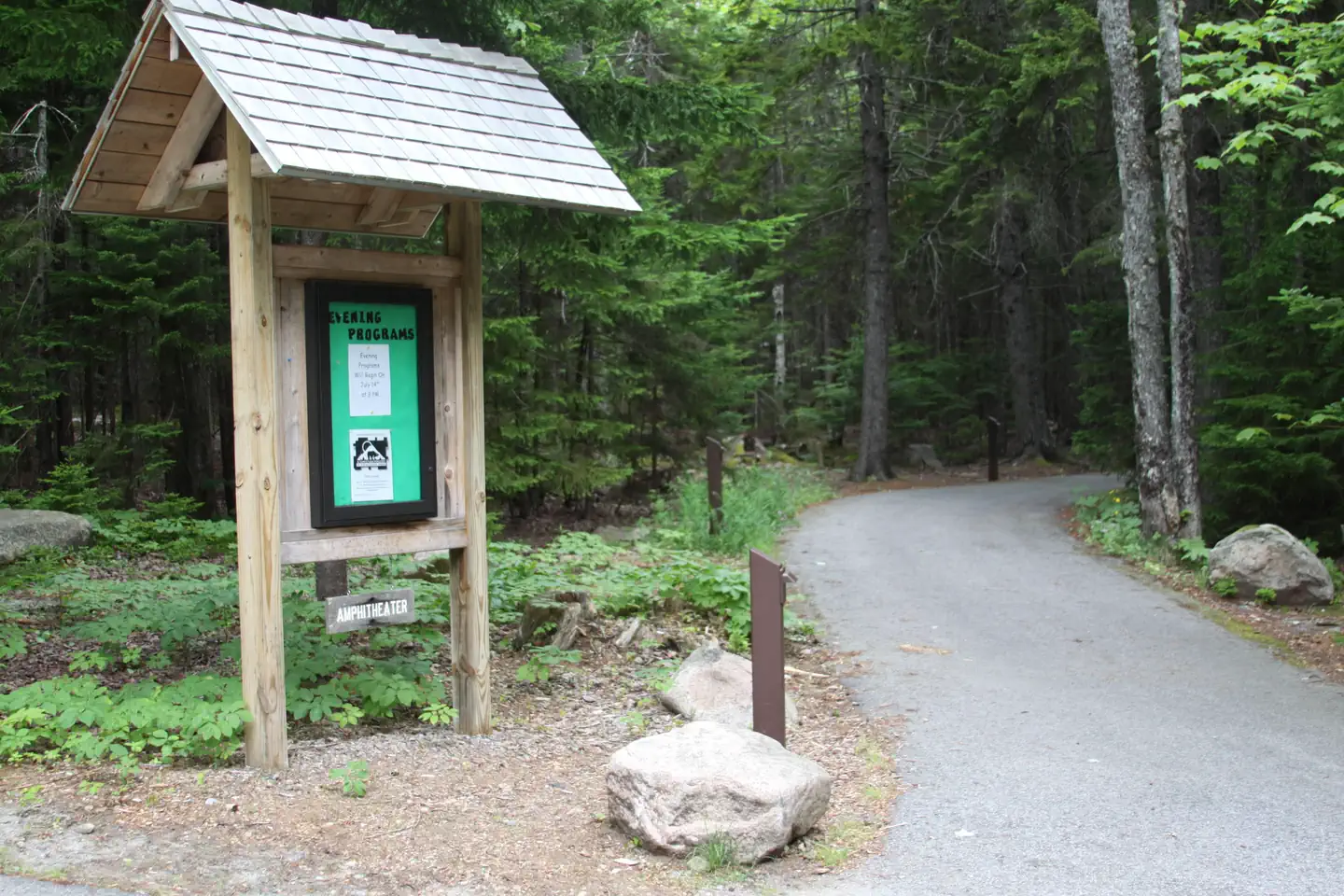 Blackwoods Campground — Path to amphitheater