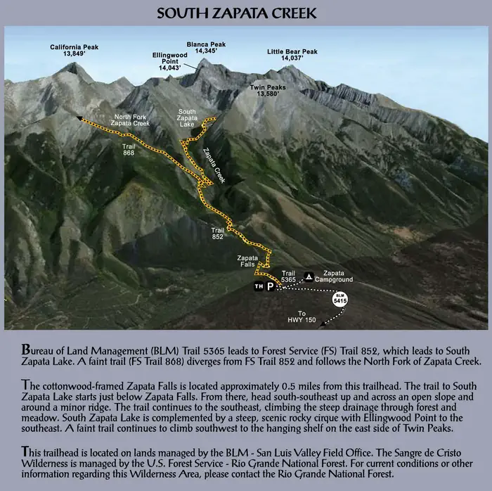 Zapata Falls Campground — Zapata Falls Recreation Area Map & Info