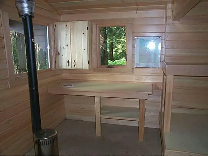 Admiralty Cove Cabin β ADMIRALTY COVE CABIN Interior oil stove