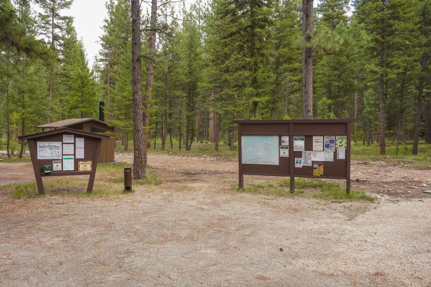 Rombo Campground — Information boards