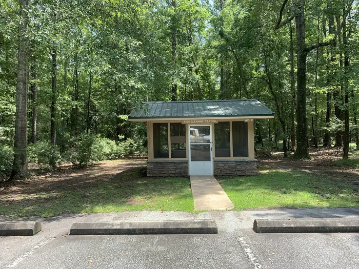 Bluff Creek — Fish Cleaning station at BLUFF CREEK Campground