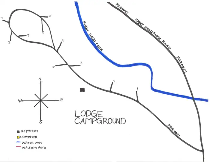 Lodge Campground — Campground Map