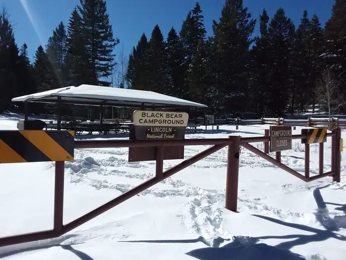 Slide Group Area Campground — Black Bear Group Campground: Gate Entrance
