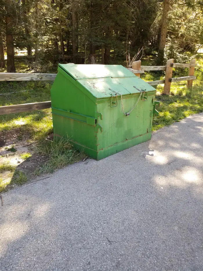 Slide Group Area Campground — Black Bear Group Campground: trash disposal