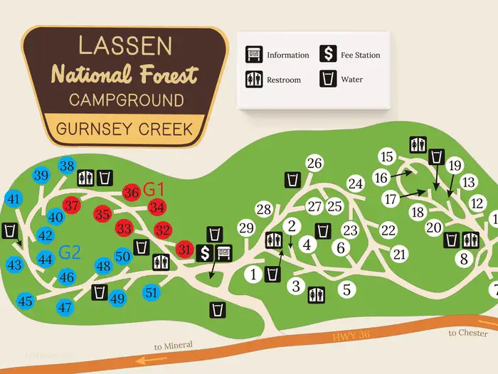 Gurnsey Creek — Gurnsey Creek Map