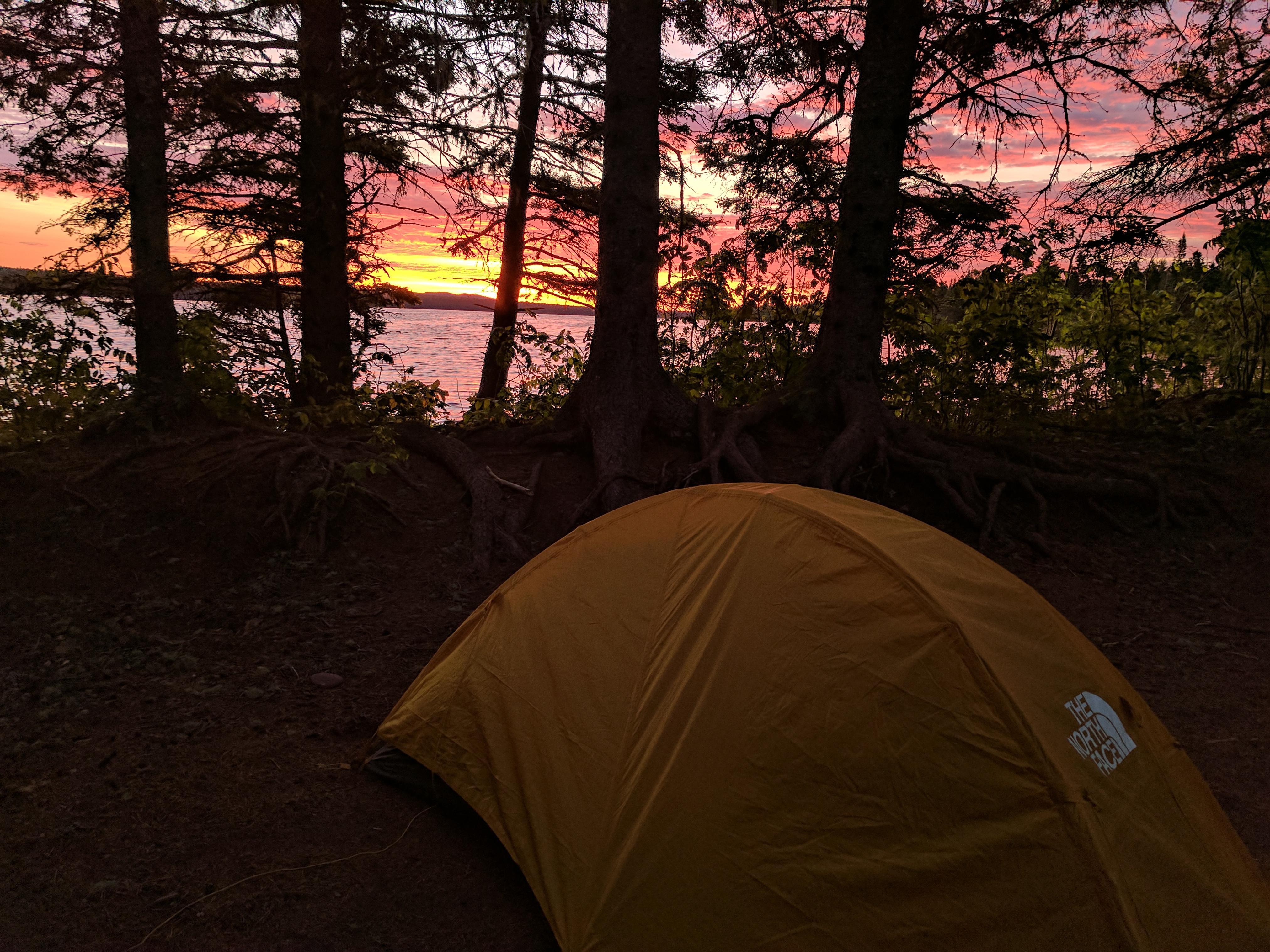 Feldtmann Lake Campground — Sunrise at Feldtmann Lake Campground
