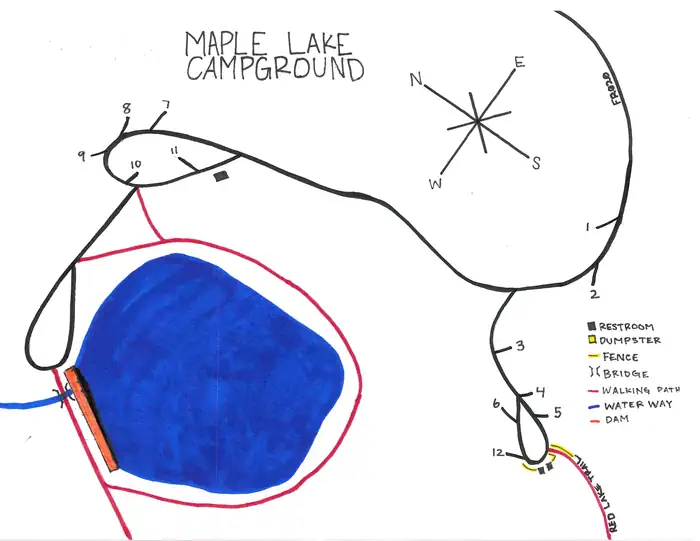 Maple Lake Campground — Campground Map