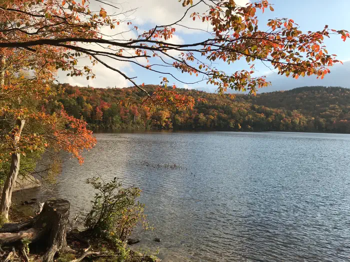 Russell Pond Campground — Pond in October