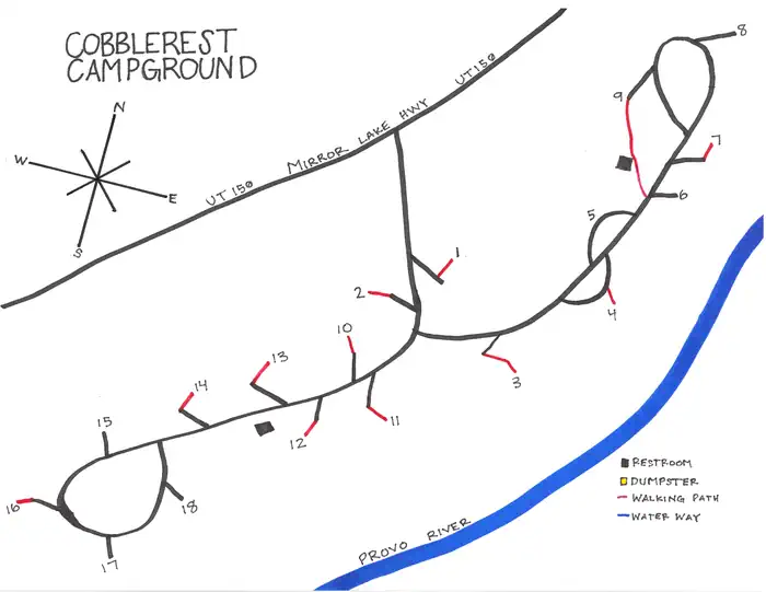 Cobblerest Campground — Campground Map