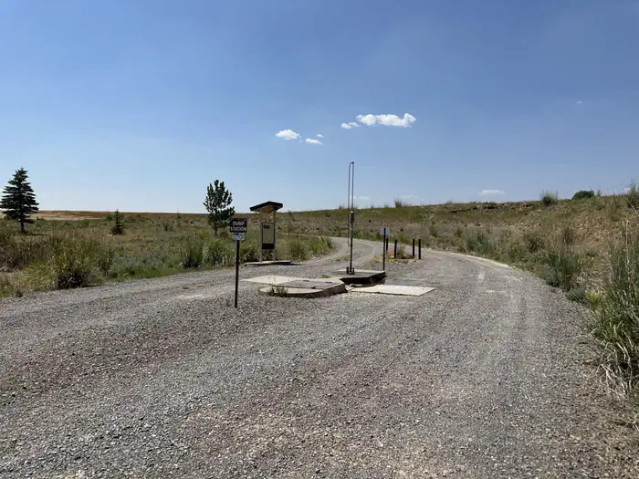 Blackfoot Reservoir Campground — Blackfoot Reservoir Campground RV Dump Station, Potable Water