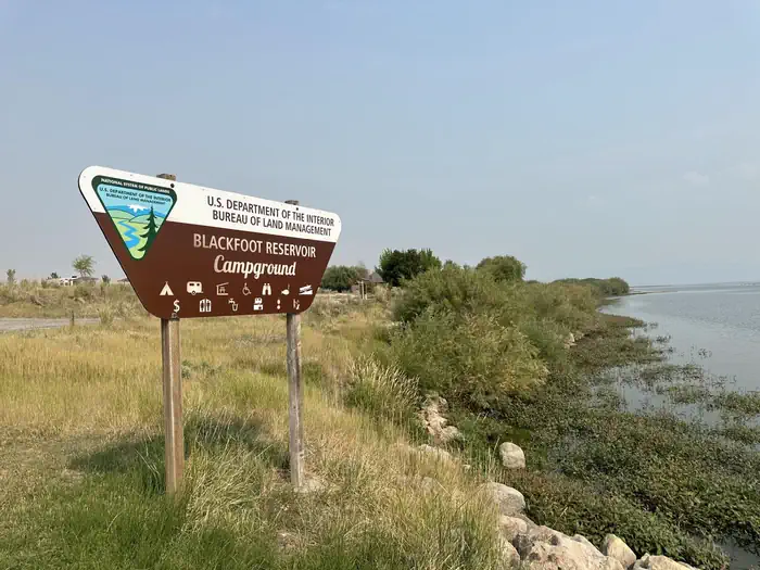 Blackfoot Reservoir Campground — Blackfoot Reservoir Enterance
